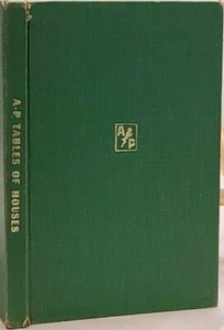 Aries Press Tables Of Houses Equator to 66' North Latitude 1940 Original - Imagen 1 de 4