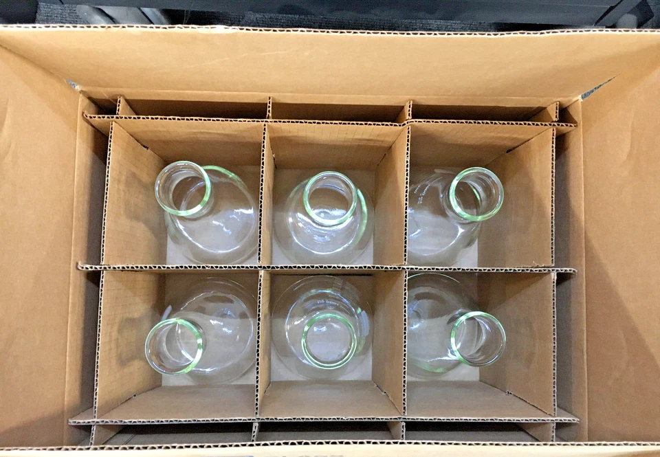 LK PYREX Glass 1000ml 1l Heavy Duty Conical Erlenmeyer Flask 4980