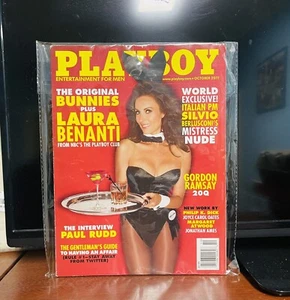 PLAYBOY October 2011 - Original Bunnies, Gordon Ramsay, Paul Rudd Interview. A+ - Picture 1 of 2