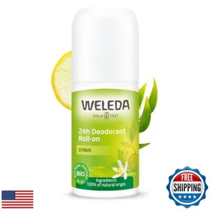 Weleda 24 Hour Roll-On Deodorant, Citrus,Yellow 1.7 Fluid Ounce - Picture 1 of 5