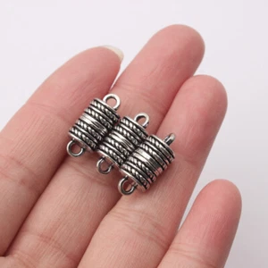 5Sets Antique Silver Strong Magnetic Clasp Connectors Jewelry Bracelet Findings - Picture 1 of 6
