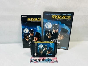 SEGA Mega Drive Batman Returns 1993 manual and case Operation Confirmed USED JPN - Picture 1 of 21