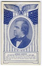 ANDREW JOHNSON U. S. President Successor Abe Lincoln ARCADE MUTOSCOPE Card