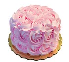 DEZICAKES Fake Cupcakes & Cake  Artificial Food Pink Rosette Cake