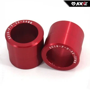 KKE Front Wheel Spacer Bushing Fit Suzuki RMZ250 RMZ450 2005-2020/ RMX450Z Red - Picture 1 of 6