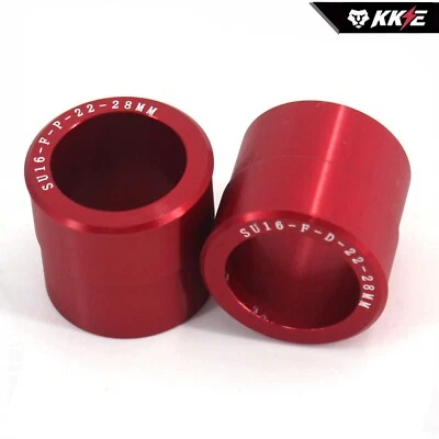 KKE Front Wheel Spacer Bushing Fit Suzuki RMZ250 RMZ450 2005-2020/ RMX450Z Red - Image 1 of 4