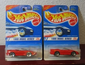 2 w/ Wheel Variations 1995 Model Series Hot Wheels Red CAMARO CONVERTIBLE #344 - Picture 1 of 4