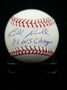 Bill Russell Signed Baseball autograph Dodgers WSC 81 88 Coach Manager Allstar 