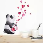 Autocollant mural dessin à la main panda style chinois art mural salon