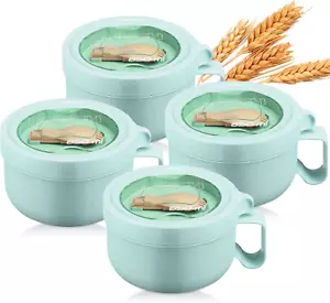 4 Pcs Microwave Ramen Bowl Microwavable Instant Soup Cups Plastic Classic New - Picture 1 of 12