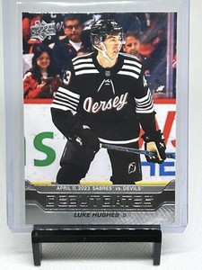 Luke Hughes 2023-24 Upper Deck Debut Dates Insert RC Card