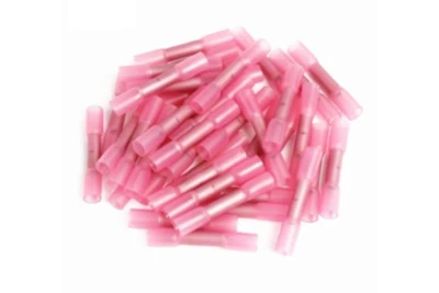 Heat Shrink Butt Red Waterproof Wire Connectors 22-16 AWG Seal Terminals - Image 1 of 2