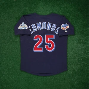 Jim Edmonds 1997 Anaheim Angels Men's Home/Road/Alt Jersey w/ Jackie Patch - Picture 1 of 14