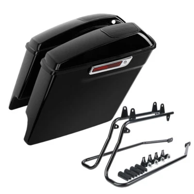 5'' Saddlebag 6x9" Speaker Lids & Bracket Fit For Harley Softail Heritage 84-17 - Image 1 of 4