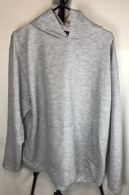 Moletom com capuz BooHoo tamanho 22 feminino cinza urze bolsa canguru bolso manga longa - Imagem 1 de 4