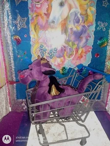 🦄Ganz / Webkinz "Emperor Dragon" Purple w/Gold Wings & Horns HM178 10" Plush! - Picture 1 of 12