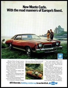 1973 HOT ROD Magazine Car Print Ad - Chevrolet (Chevy) Monte Carlo S Coupe A5 - Picture 1 of 1