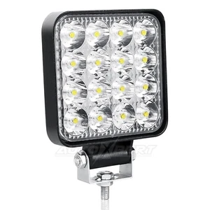 48W Square LED Work Light Bar Pod Spot Light Driving Lamp Offroad Car SUV 12V 24 - Picture 1 of 8