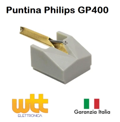 HUCO - DREHER&KAUF Puntina di ricambio giradischi PER PHILIPS GP400 GP412 GP500 D946 D6
