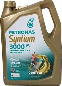 Aceite Lubricante motor PETRONAS Syntium 3000 AV 5W-40 5 Litros RENAULT, VW - Imagen 1 de 2