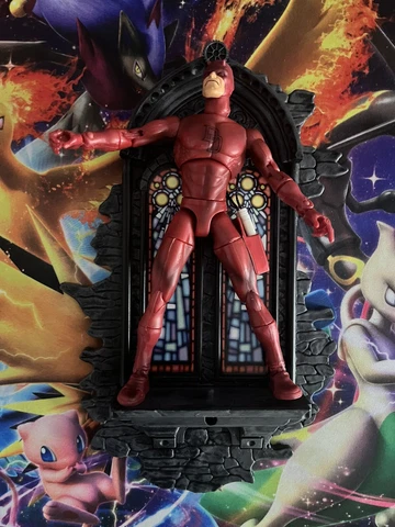 DAREDEVIL Spider-Man Classics Action Figure Marvel Legends Toybiz Loose W/Mount Cover