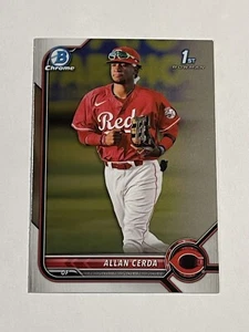 2022 Bowman Cromo Allan Cerda 1er Bowman BCP-142 Cincinnati Rojos - Imagen 1 de 2