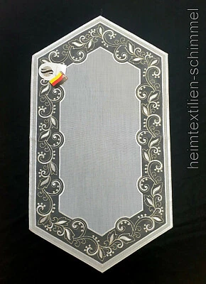 PLAUENER SPITZE ® Tischdeckchen Tischdecke Deckchen Tischdekoration Deko 30x55 - Bild 1 von 3