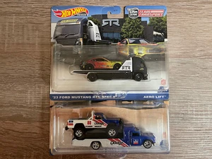 HOT WHEELS Car Culture Team Transport Mustang RTA & Dodge Macho Truck LOT OF 2 - Picture 1 of 3
