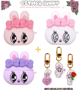 Apple AirPods PRO 1, 2G Estuche Esther Bunny + Llavero Acrílico, Rosa Blanco Púrpura - Imagen 1 de 10
