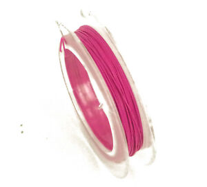 1 x 10 Metre Roll of 0.38mm Tiger Tail Beading Wire Jewellery Hot Pink
