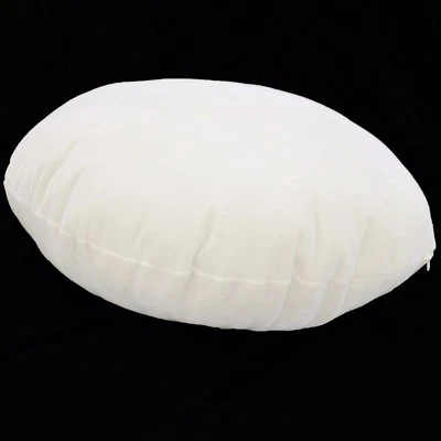 mb51n Cream White Plain Round Velvet Style Cushion Cover/Pillow Case*Custom Size - Image 1 of 4