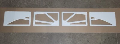 WHITE SUNSET 503  Window Inserts/Short Panel CLOPAY Garage Doors Set of 4 - Image 1 of 2