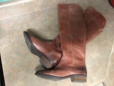 Women’s Sole Society Leather Brown Over Knee Boots Size 8B (CON60)