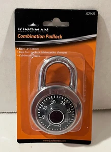 Zahlen-Vorhängeschloss 2" Größe, Kingman, Schwerlast, Spinde Schränke Türen NEU - Bild 1 von 2