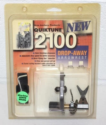 Vintage NAP Quiktune 2100 Drop-Away Arrowrest 60-379 Left Handed - NEW NIP! - Image 1 of 4