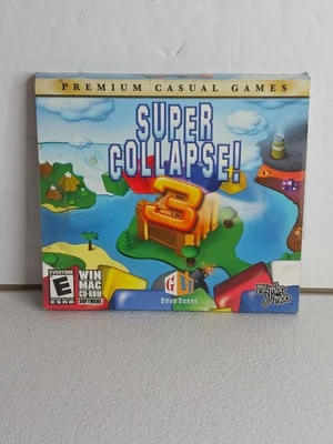 NEW Video PC Game Super Collapse 3 Win Mac CD 2006 FACTORY SEALED  - Image 1 of 2