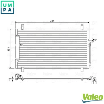 CONDENSER AIR CONDITIONING 814496 FOR NISSAN 350Z/FAIRLADY/Roadster 3.5L 6cyl - Image 1 of 4