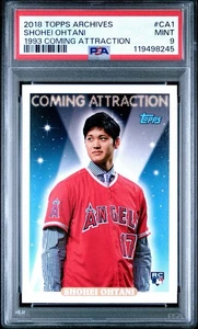 SHOHEI OHTANI 2018 TOPPS ARCHIVES CA1 1993 COMING ATTRACTION 🔥 PSA 9 MINT 📈 RC - Bild 1 von 3