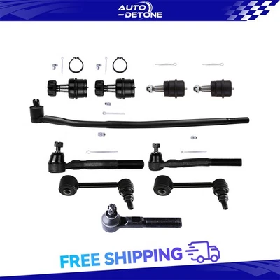 10X Front Tie Rod End Ball Joints Kit For Jeep Wrangler 2007 2008 2009 2010-2015 Foto 1 de 4