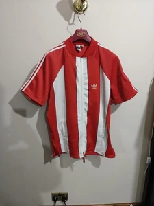 Adidas Originals Vintage Retro Red TRACKSUIT TOP Oldschool 1980's SIZE XL adults - Picture 1 of 10