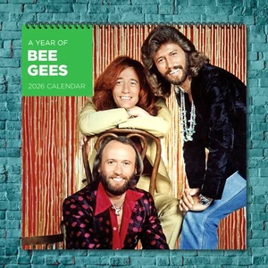 Bee Gees 2026 Music Legends Calendar, 12-Month Star Wall Calendar - Picture 1 of 4
