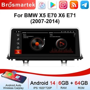 BMW X5 E70 X6 E71 2007-2014 CarPlay 10,25'' Android 14 Autoradio Radio DAB+ GPS - Bild 1 von 20