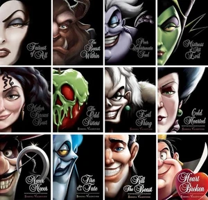 Disney Villains 12 HARDCOVER BOOK SET by Serena Valentino NEW EXPEDITED SHIPPING - Foto 1 di 1