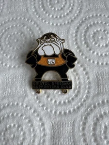 Vintage Original Bristol Bulldogs Speedway Badge - Free Shipping - Picture 1 of 2