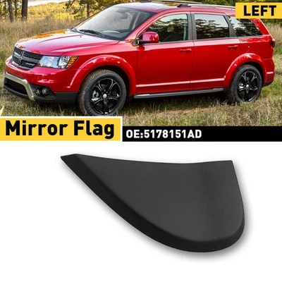 PARA DODGE JOURNEY 2009-2020 LADO DEL CONDUCTOR IZQUIERDO BANDERA ESPEJO MOLDURA ABS EOA Foto 1 de 4