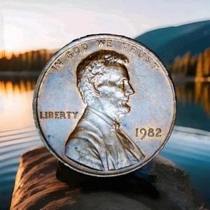 1982 LINCOLN MEMORIAL PENNY DOUBLE DIE REVERSE RARE ONE OF A KIND *BEAUTIFUL* - Picture 1 of 19