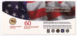 ARMEE ARMY TELECARTE / PHONECARD .. USA 60MN CLEAN SOLDIERS +N° ENCART/NEUVE - Picture 1 of 3