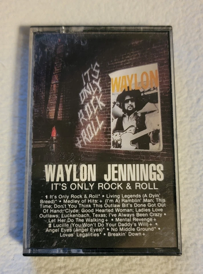 Waylon Jennings - It's Only Rock N Roll (Cassette) 1983 TESTED - Image 1 of 1