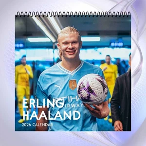 Erling Haaland 2026 Kalender, Fußballstar Wandkalender, Fußball Fan Geschenk - Bild 1 von 6