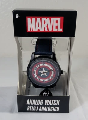 Reloj Pulsera Analógico Capitán América Marvel Superhéroe Accutime Foto 1 de 4